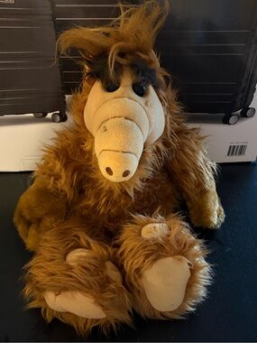 ALF 1987 Coleco Plush Toy Brown Furry Alien Doll Vintage Talking Teddy Bear